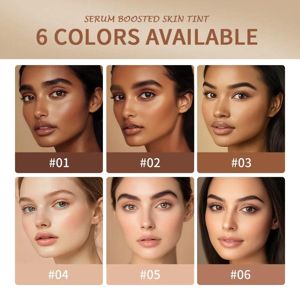 Vegan Serum-Infused Foundation Stick – Hydrating Skin Tint Balm, Anti-Aging, Sensitive-Skin Friendly (6 Shades) - Dazzling Beauty Solution