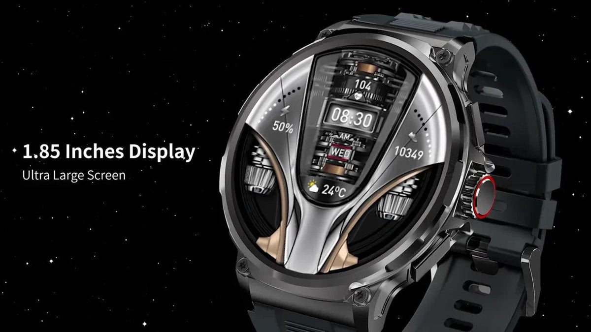 1.85-Inch Ultra HD Smartwatch with GPS, Bluetooth Call & Health Monitoring For Men - Dazzling Beauty Solution