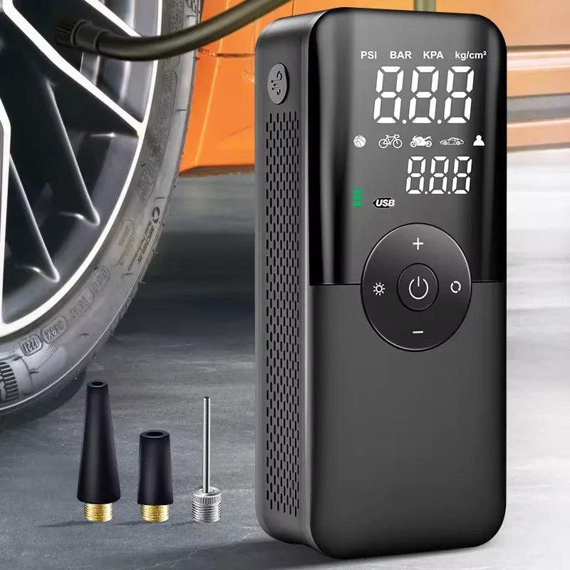 Rechargeable Air Pump Tire Inflator Portable Compressor Digital Cordless Car Tyre Inflator for Motocycle Bicycle Balls - Dazzling Beauty Solution