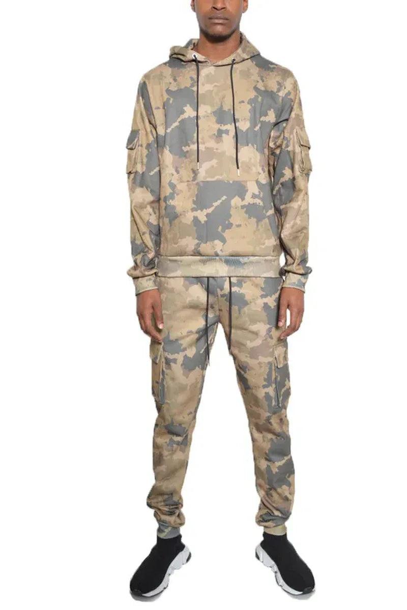 FULL CAMO HOODIE COTTON SWEAT SET - Dazzling Beauty Solution