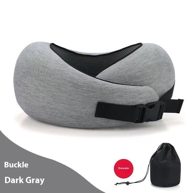 Snail U-Shaped Memory Foam Travel Pillow – 360° Neck Support - Dazzling Beauty Solution