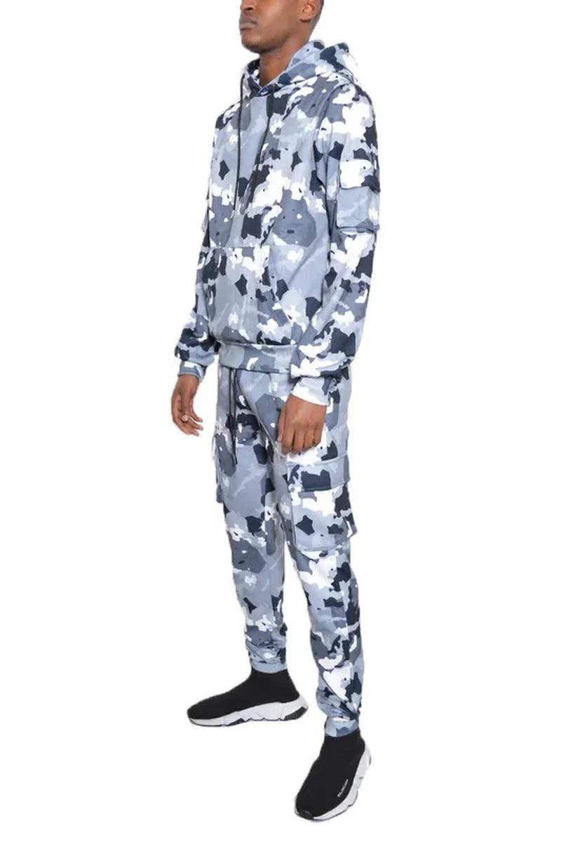 FULL CAMO HOODIE COTTON SWEAT SET - Dazzling Beauty Solution