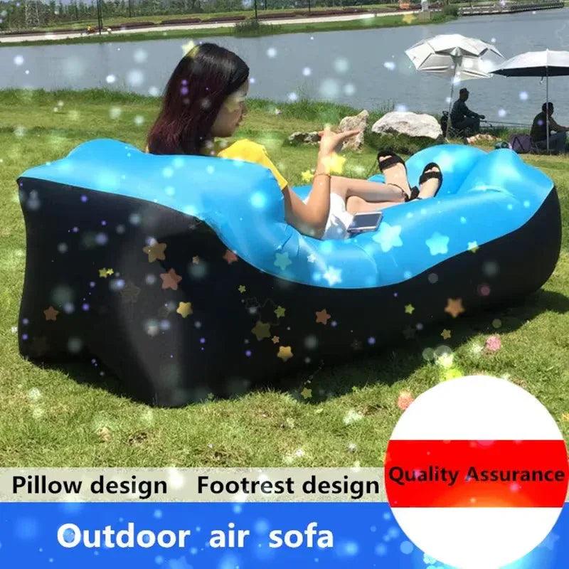 Waterproof Inflatable Air Sofa – Portable Outdoor Sleeping Lounger - Dazzling Beauty Solution