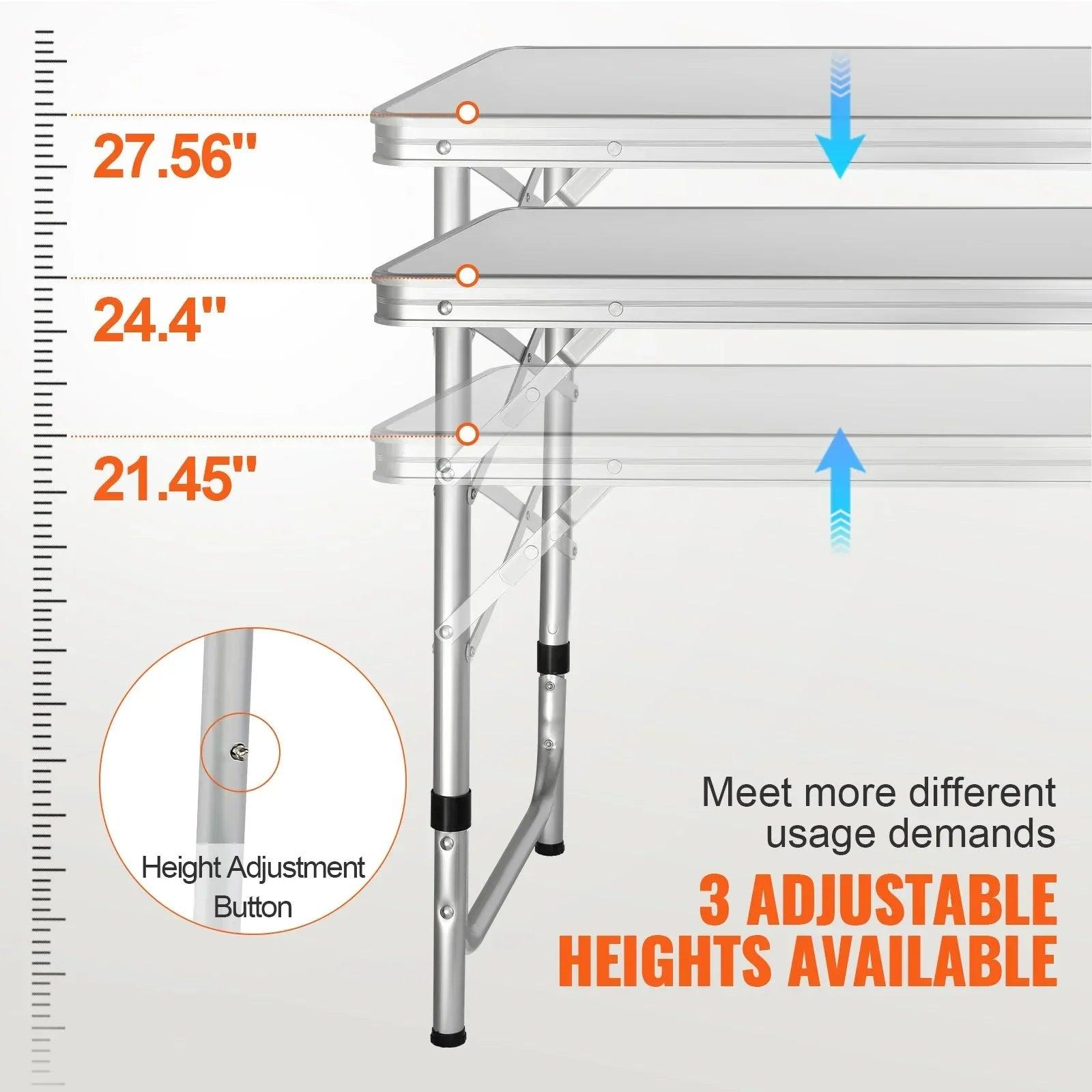 VEVOR Folding Camping Kitchen Table – Portable Outdoor Cooking Station - Dazzling Beauty Solution