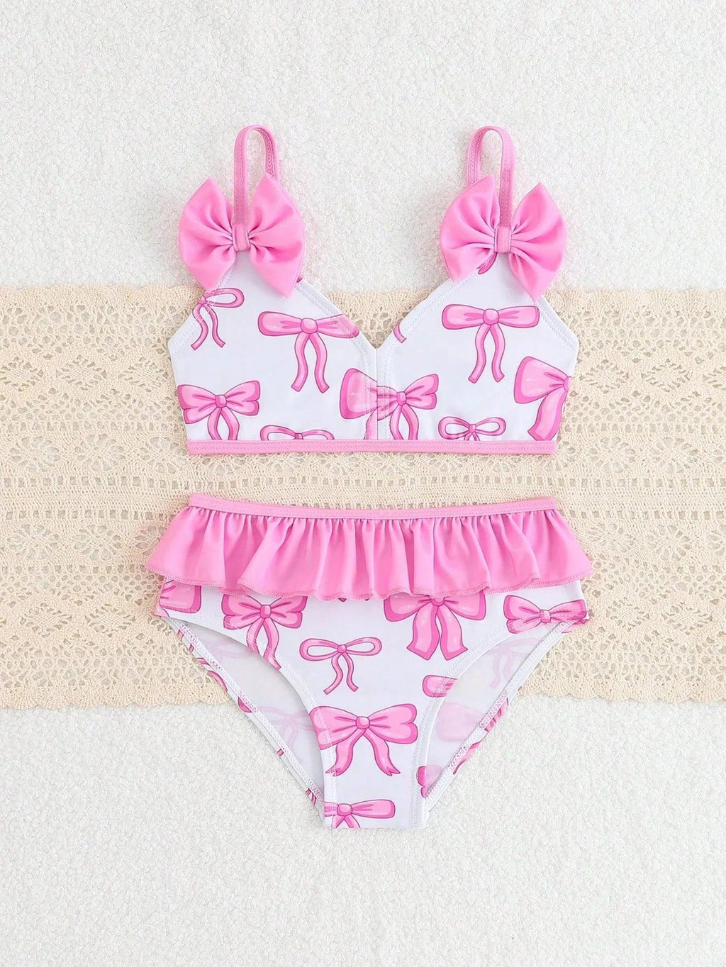 Girls’ Spaghetti Strap Tank Top & Triangle Bottoms – Summer Swim Set - Dazzling Beauty Solution