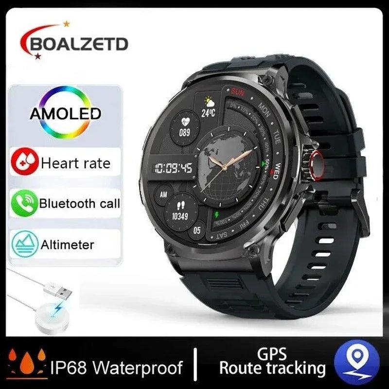 1.85-Inch Ultra HD Smartwatch with GPS, Bluetooth Call & Health Monitoring For Men - Dazzling Beauty Solution