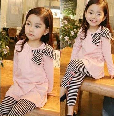 Girls Pink Two-Piece Outfit Set – Cute, Comfortable & Stylish - Dazzling Beauty Solution
