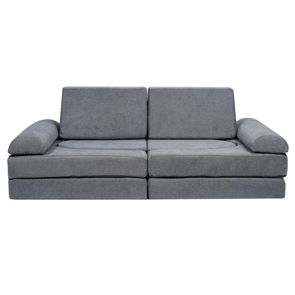 Modular Kids Play Sofa – Soft Suede Convertible Couch for Toddlers - Dazzling Beauty Solution