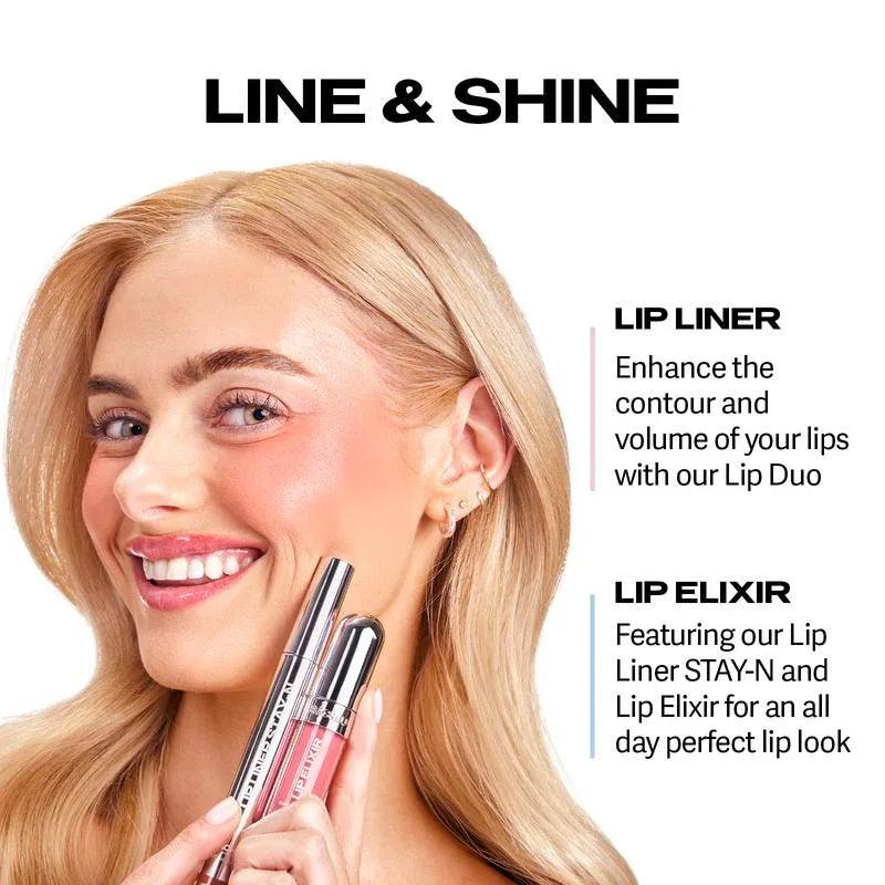 LIP LINER STAY-N - Peel-Off Lip Liner Stain - All Day & Night Lipliner - Dazzling Beauty Solution