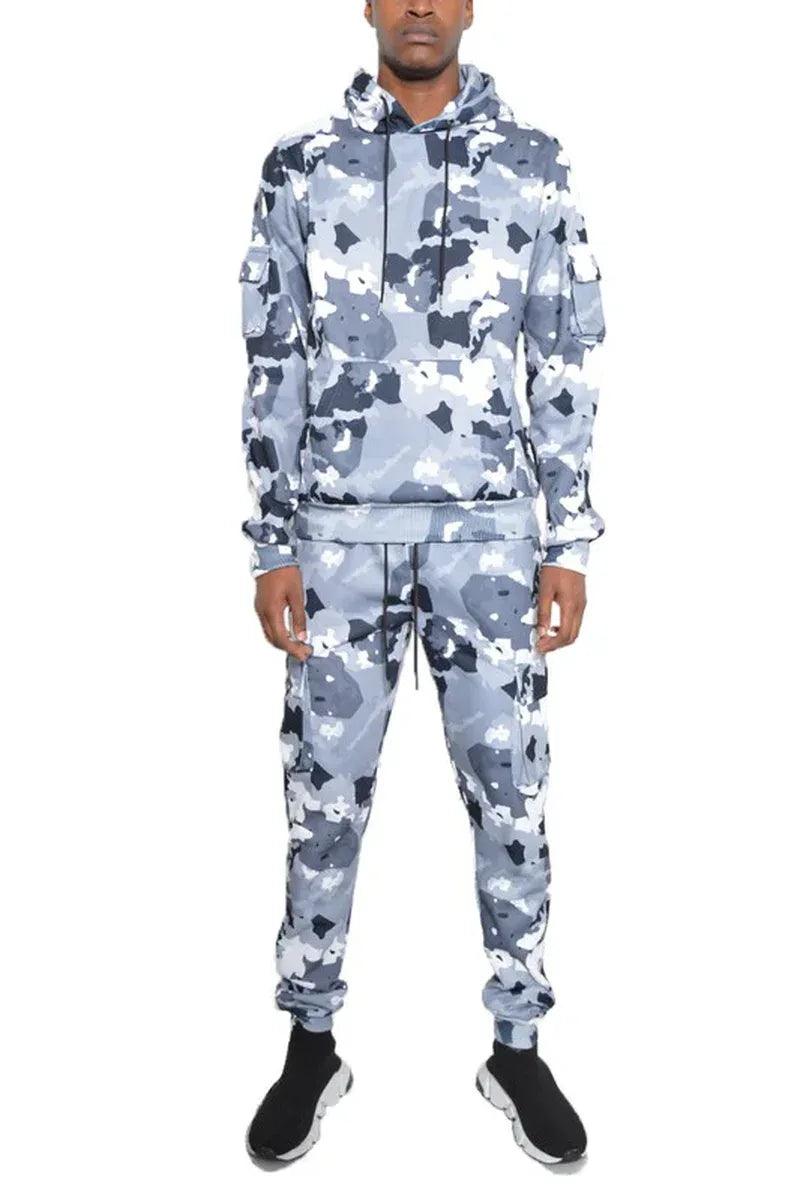 FULL CAMO HOODIE COTTON SWEAT SET - Dazzling Beauty Solution