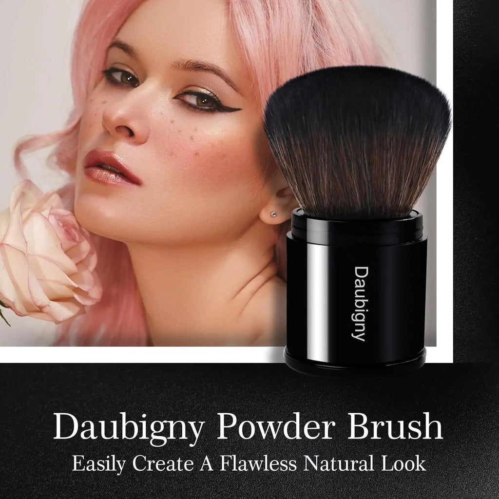 Retractable Kabuki Makeup Brush, Powder Brushes Foundation Travel Foundation Brush for Blush Bronzer & Powder… - Dazzling Beauty Solution