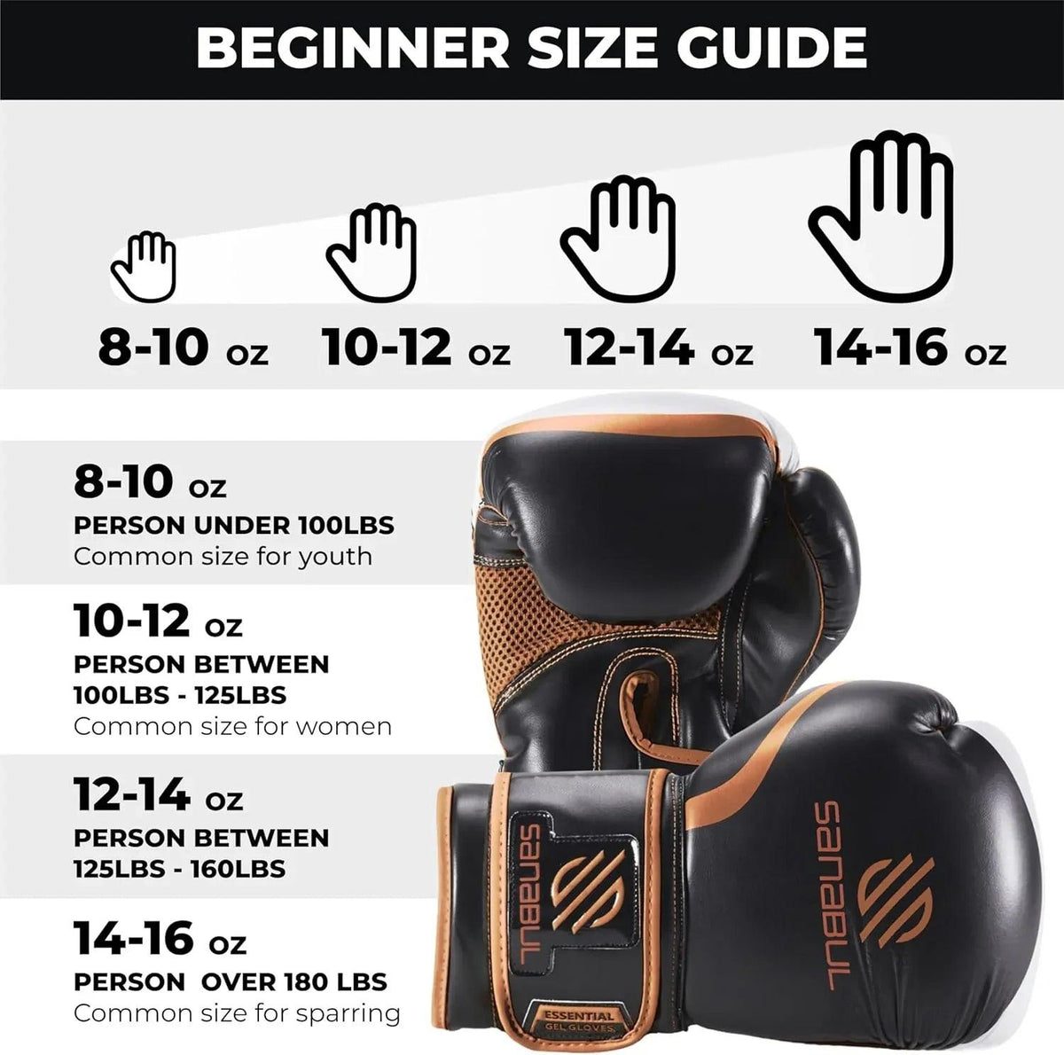 Training & Sparring Gel Boxing Gloves – Unisex - Dazzling Beauty Solution