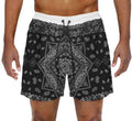 Men’s Paisley Bandana Swim Shorts – 5.5” Inseam - Dazzling Beauty Solution