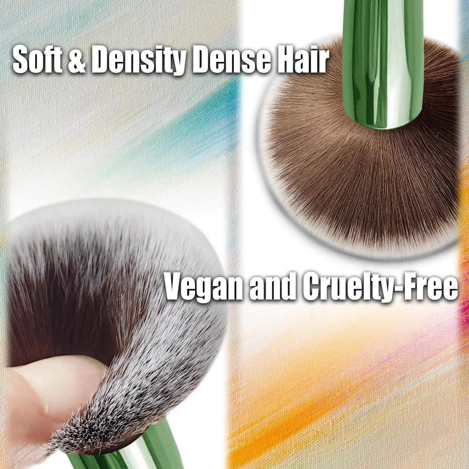 4-in-1 Travel Makeup Brush Set with Case - Dazzling Beauty Solution