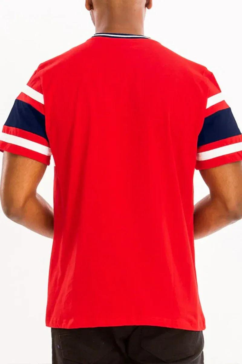 COTTON THREE STRIPE TSHIRT - Dazzling Beauty Solution