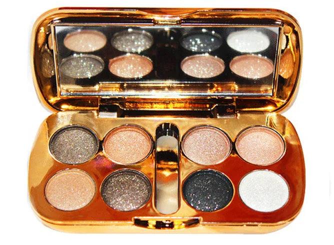 Shiny 8-Color Pearly Eyeshadow Palette - Dazzling Beauty Solution