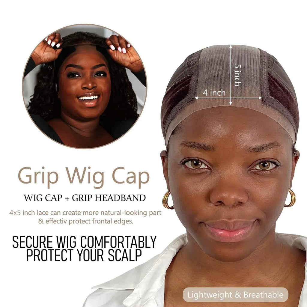 3-Piece Anti-Slip Wig Cap Set – Available in Black, Light, or Brown - Dazzling Beauty Solution