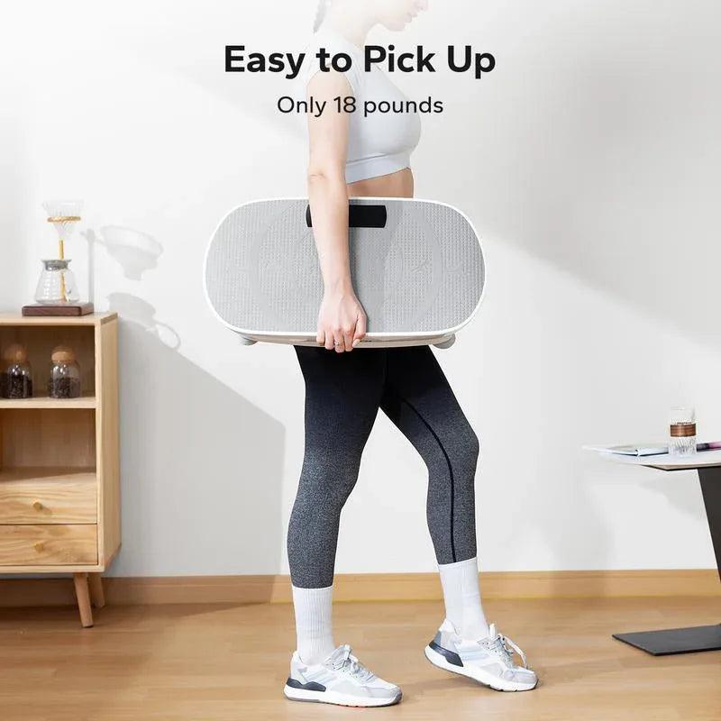 Vibration Plate Exercise Machine - Bluetooth Music & 400LBS Capacity Vibration Plate for Lymphatic Drainage Success - Dazzling Beauty Solution