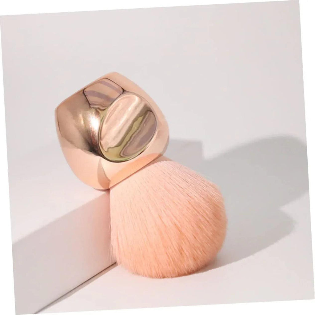 Rose Gold Multipurpose Makeup Brush – Soft Fiber Foundation, Blush & Powder Brush - Dazzling Beauty Solution