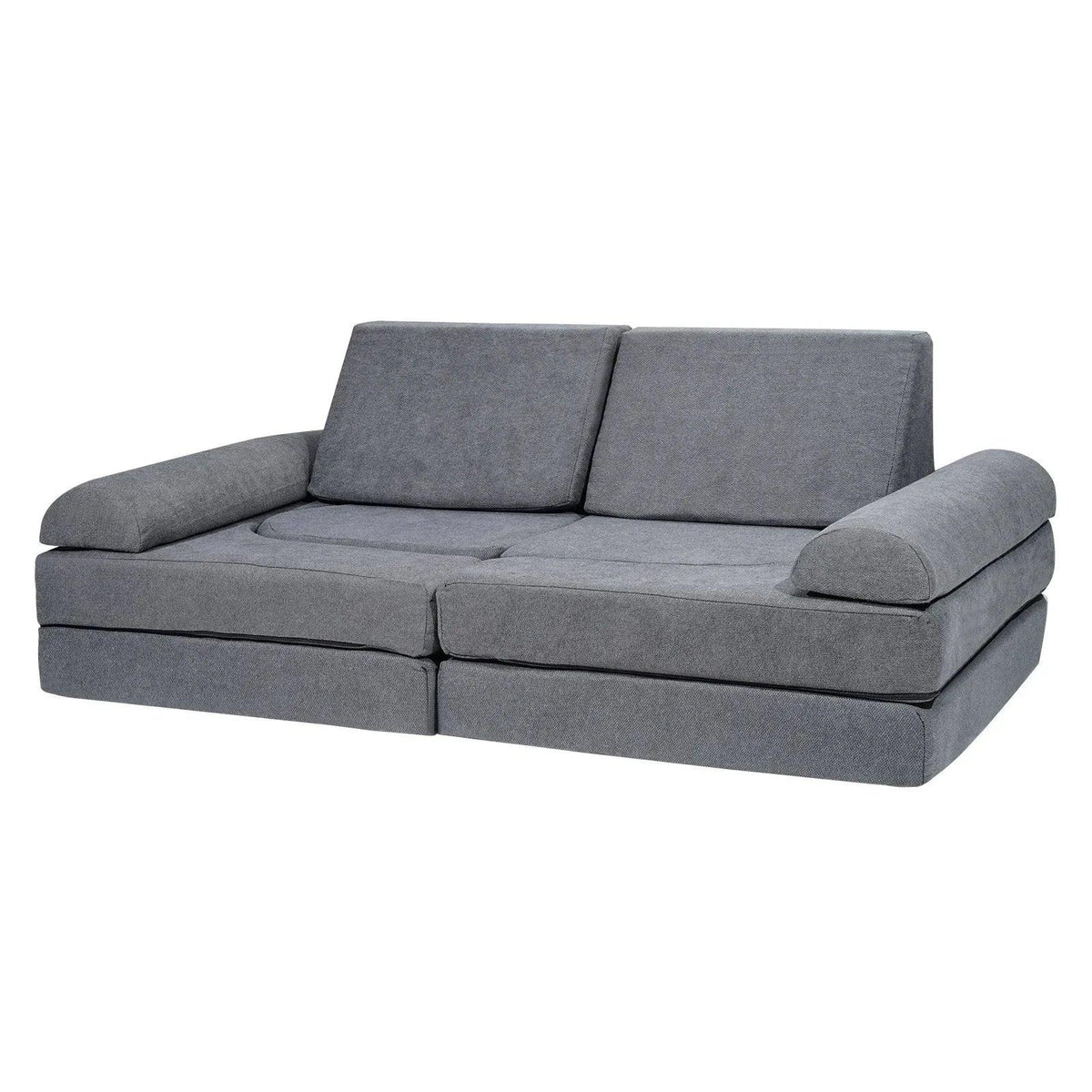 Modular Kids Play Sofa – Soft Suede Convertible Couch for Toddlers - Dazzling Beauty Solution