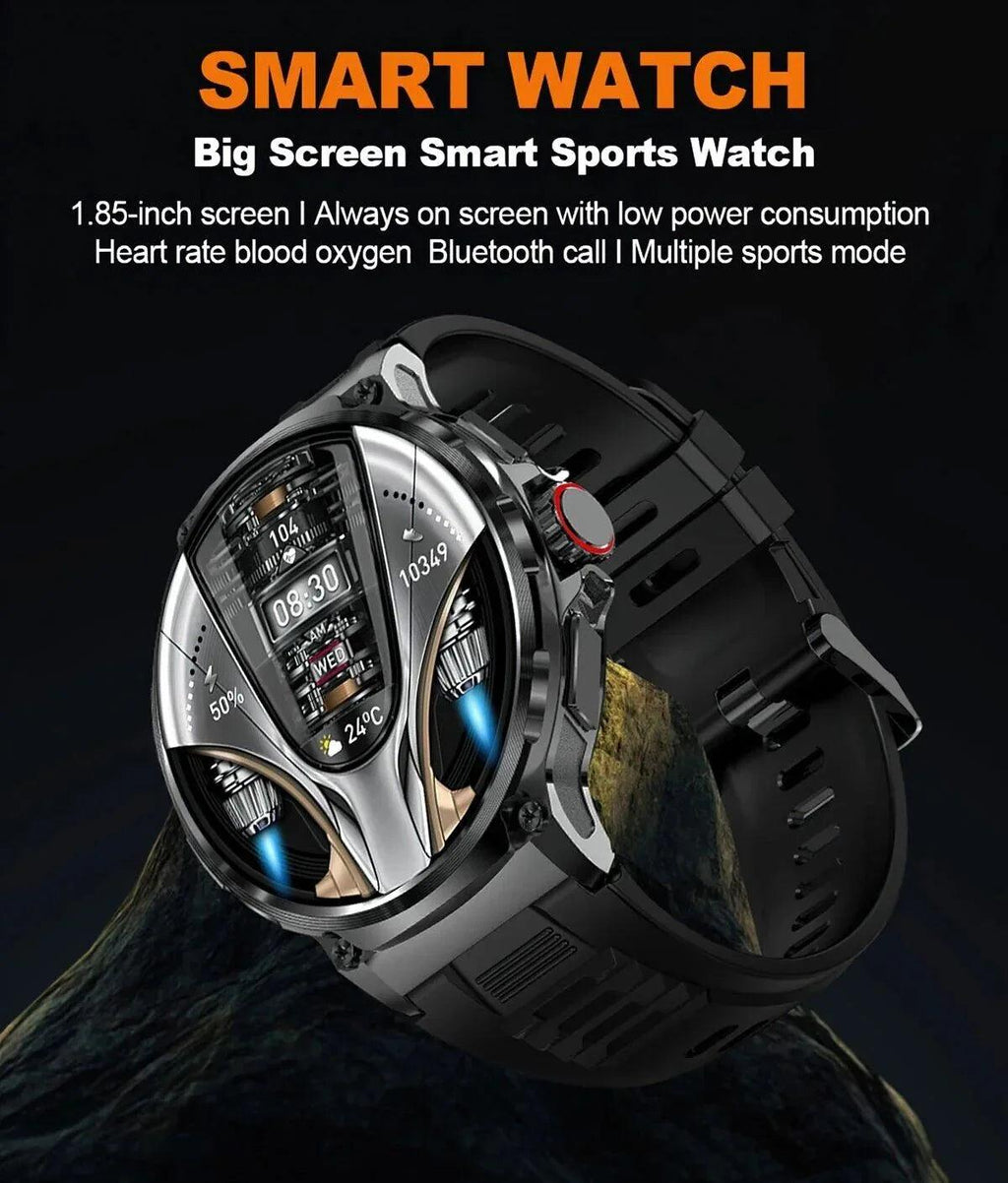 1.85-Inch Ultra HD Smartwatch with GPS, Bluetooth Call & Health Monitoring For Men - Dazzling Beauty Solution