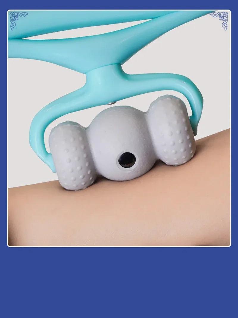 360° Manual Neck Massager with Magnetic Acupressure – Deep Tissue Pain Relief Roller for Neck, Shoulders & More - Dazzling Beauty Solution