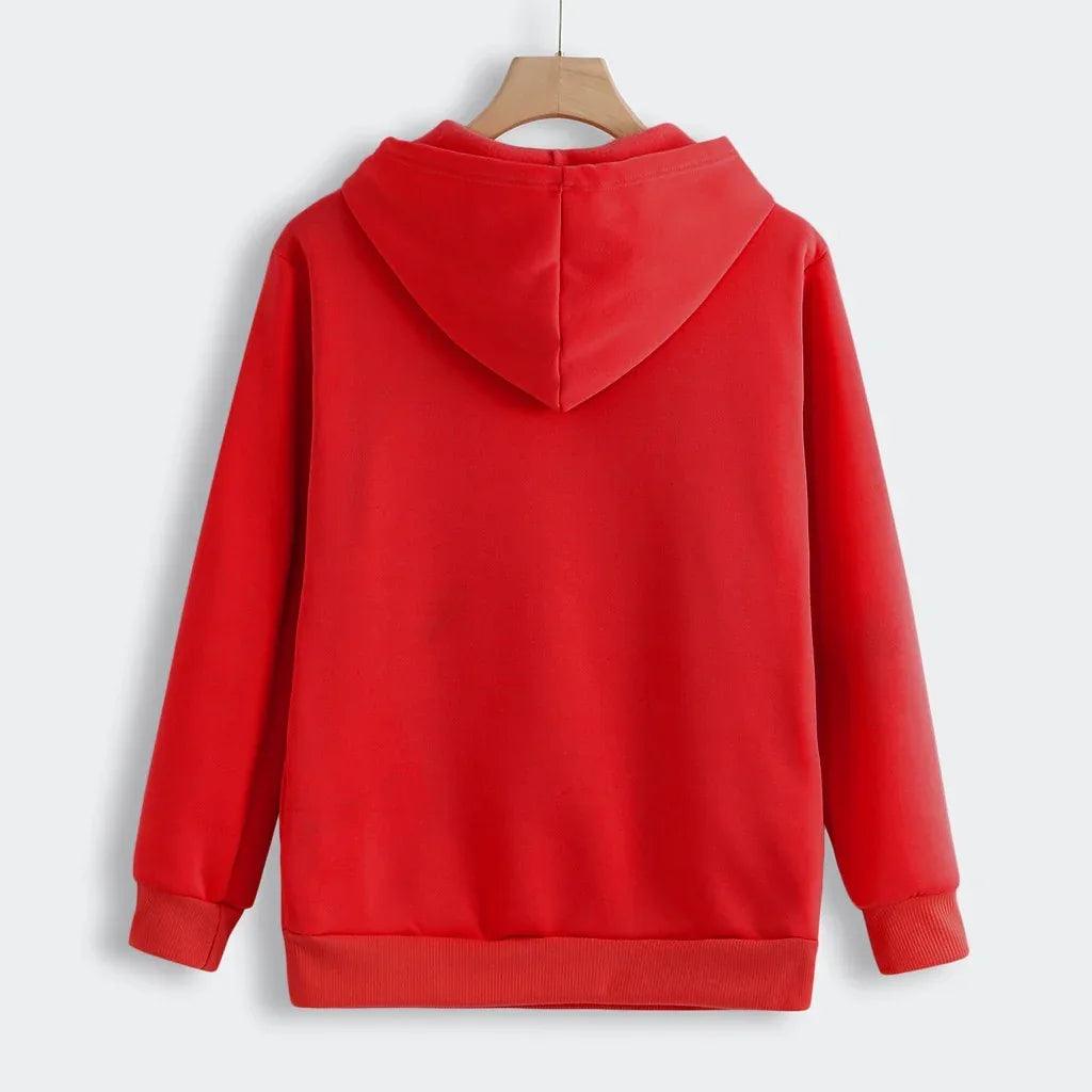 Women Hoodie Sweatshirt With Cat Pet Pocket Design Long Sleeve Sweater Cat Outfit - Dazzling Beauty Solution
