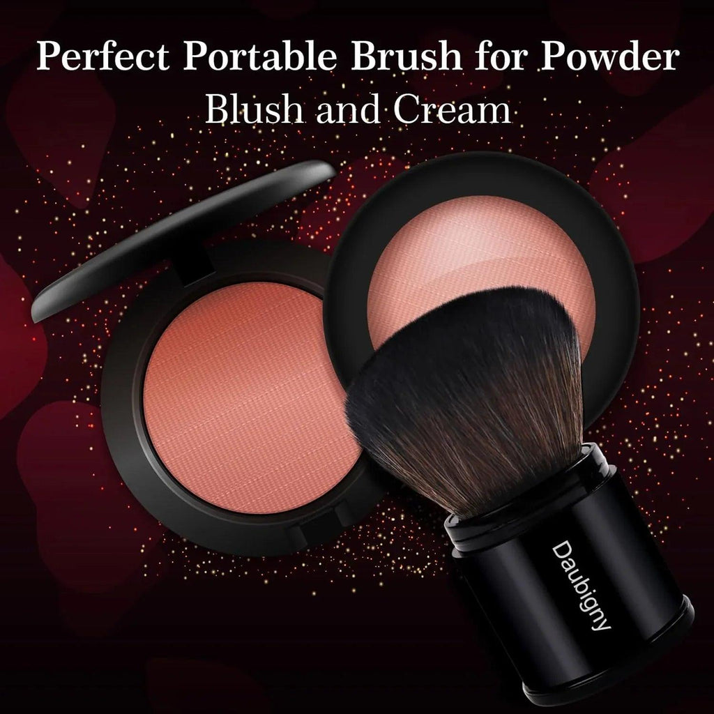 Retractable Kabuki Makeup Brush, Powder Brushes Foundation Travel Foundation Brush for Blush Bronzer & Powder… - Dazzling Beauty Solution