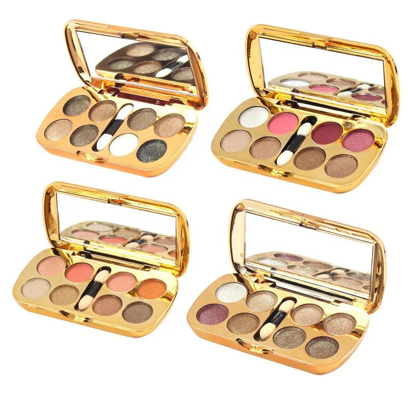 Shiny 8-Color Pearly Eyeshadow Palette - Dazzling Beauty Solution