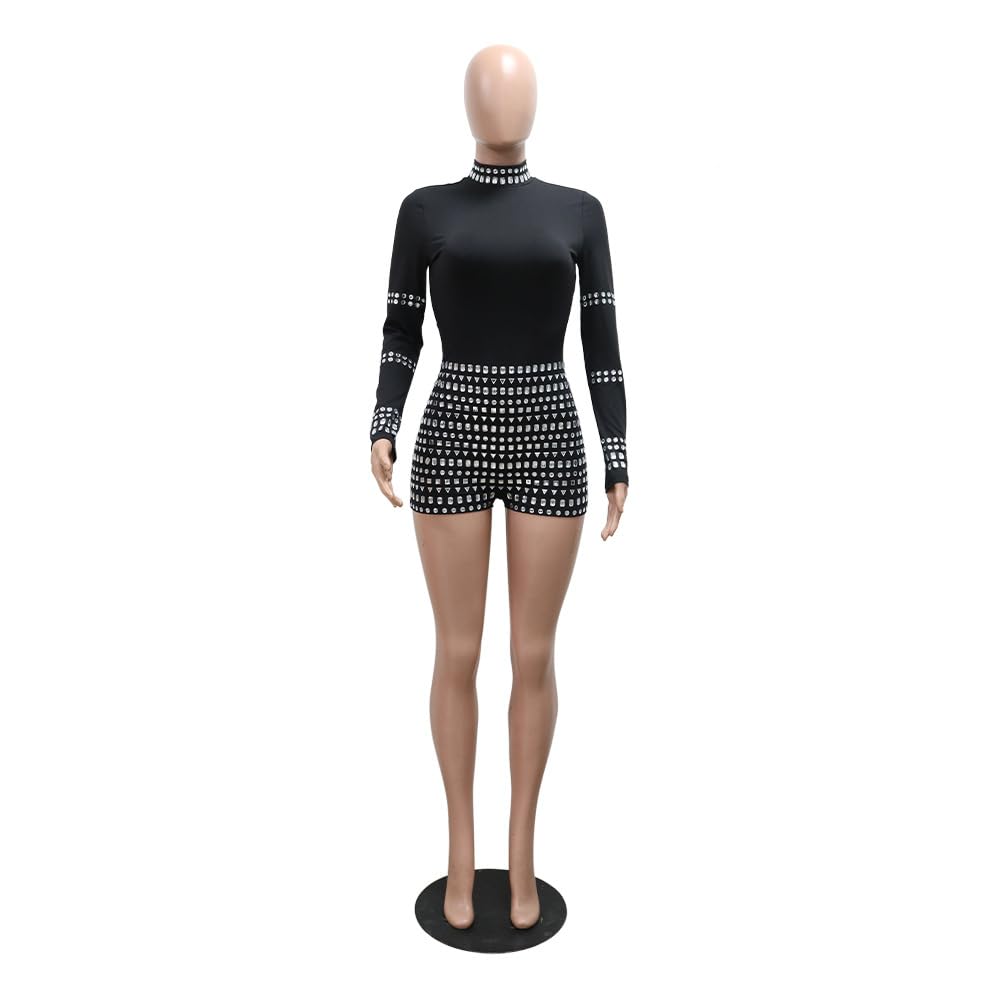 Chicyes Jumpsuits For Women One Piece Sexy Long Sleeve Birthday Outfits