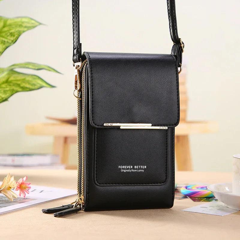 Touch Screen Mobile Phone Bag Small Crossbody Shouder Bags Women Long Wallet - Dazzling Beauty Solution