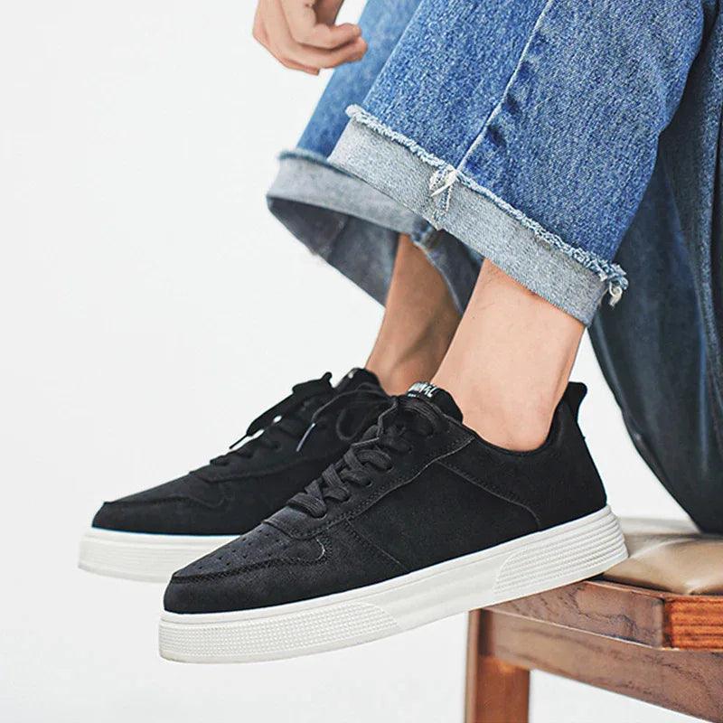 Men’s Casual Lace-Up Sneakers – Round-Toe Walking Shoes - Dazzling Beauty Solution