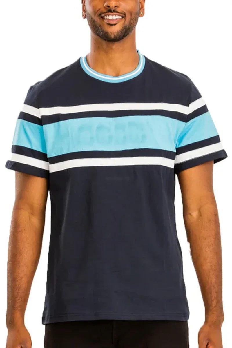 COTTON THREE STRIPE TSHIRT - Dazzling Beauty Solution