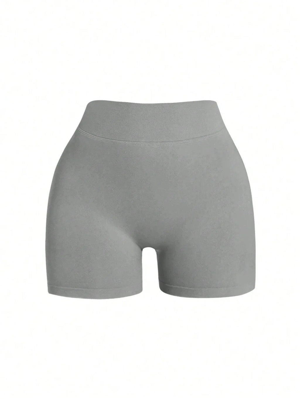 Women'S Plain Seamless V-Waist Daily Fitness Sports Shortswomen Sweat Short, Gym Short, Biker Short - Dazzling Beauty Solution