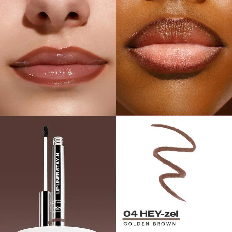 LIP LINER STAY-N - Peel-Off Lip Liner Stain - All Day & Night Lipliner - Dazzling Beauty Solution