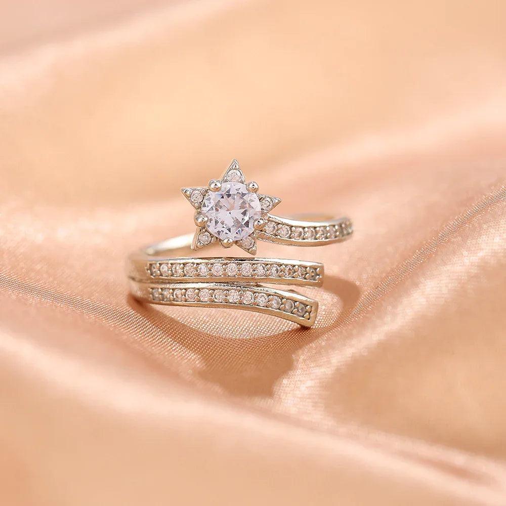 Niche Opening Adjustable Non-fading Cross Ring - Dazzling Beauty Solution