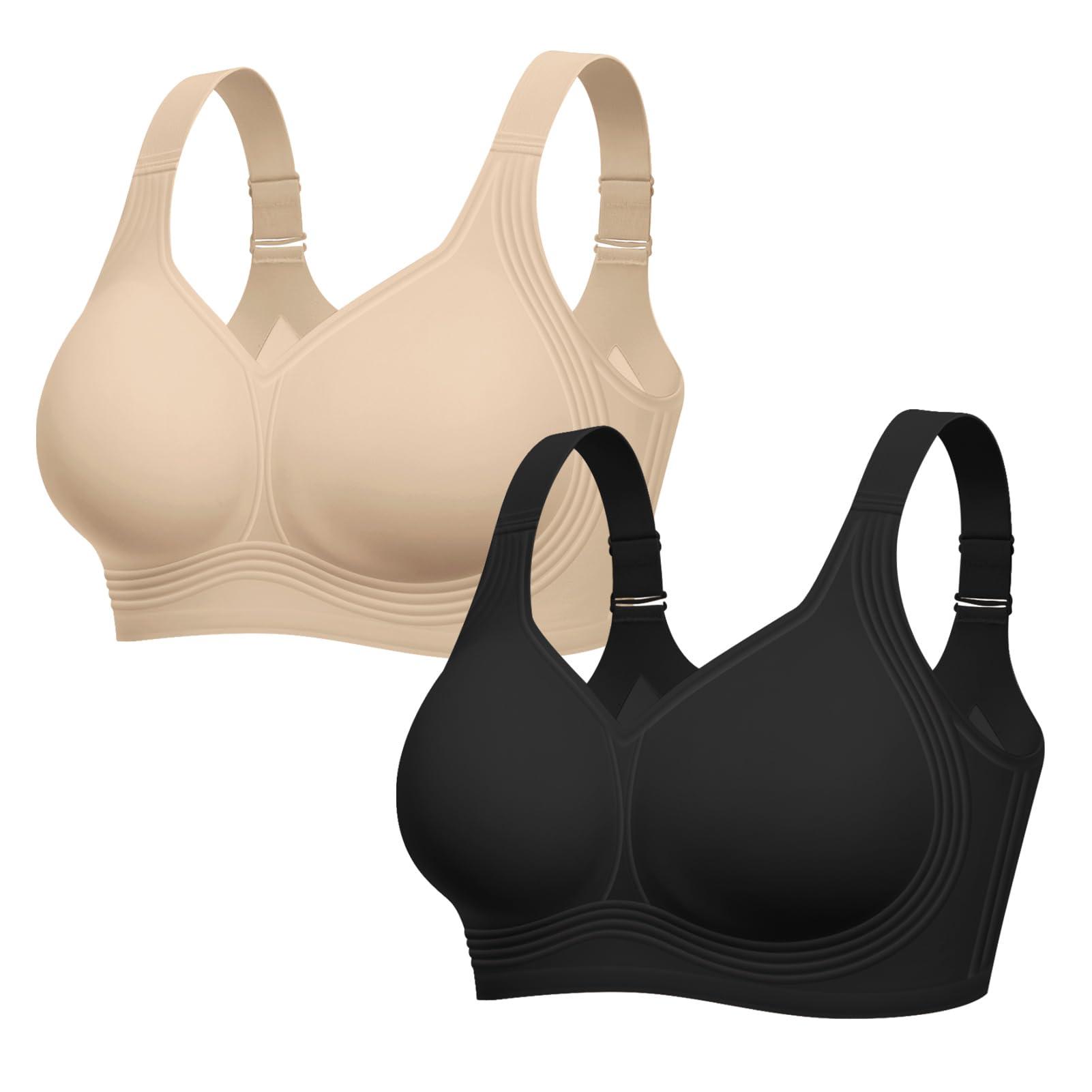 LetsJoli Jelly Bras for Women No Underwire Plus Size Push Up Supportive