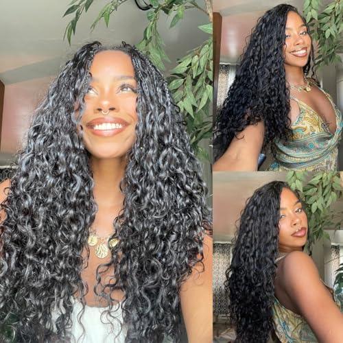YWIGS 100% Human Braiding Hair 100g – Boho Knotless Braids, Deep Wave, Water Wave & More
