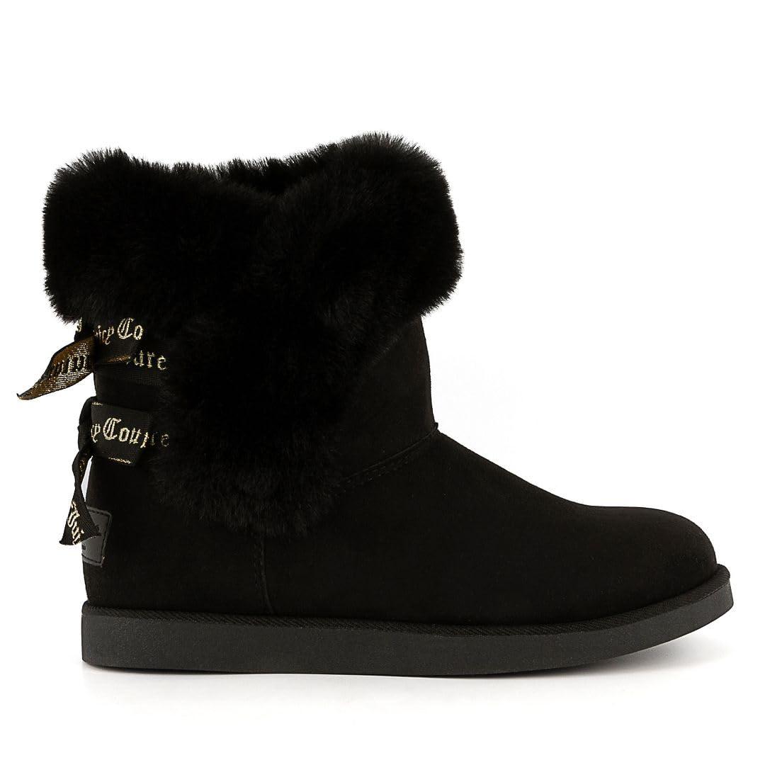 Juicy Couture Women's Slip-On Winter Snow Boots | Faux Fur Lined | Warm Fashion Booties | Sizes 5–12