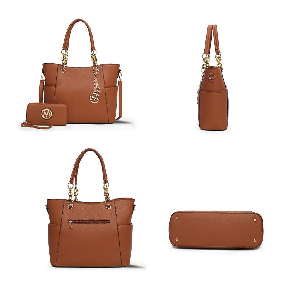 MKF Collection Tote Bag for Women | Vegan Leather Handbag Set with Wallet | Mia K | 87 Colors & Styles