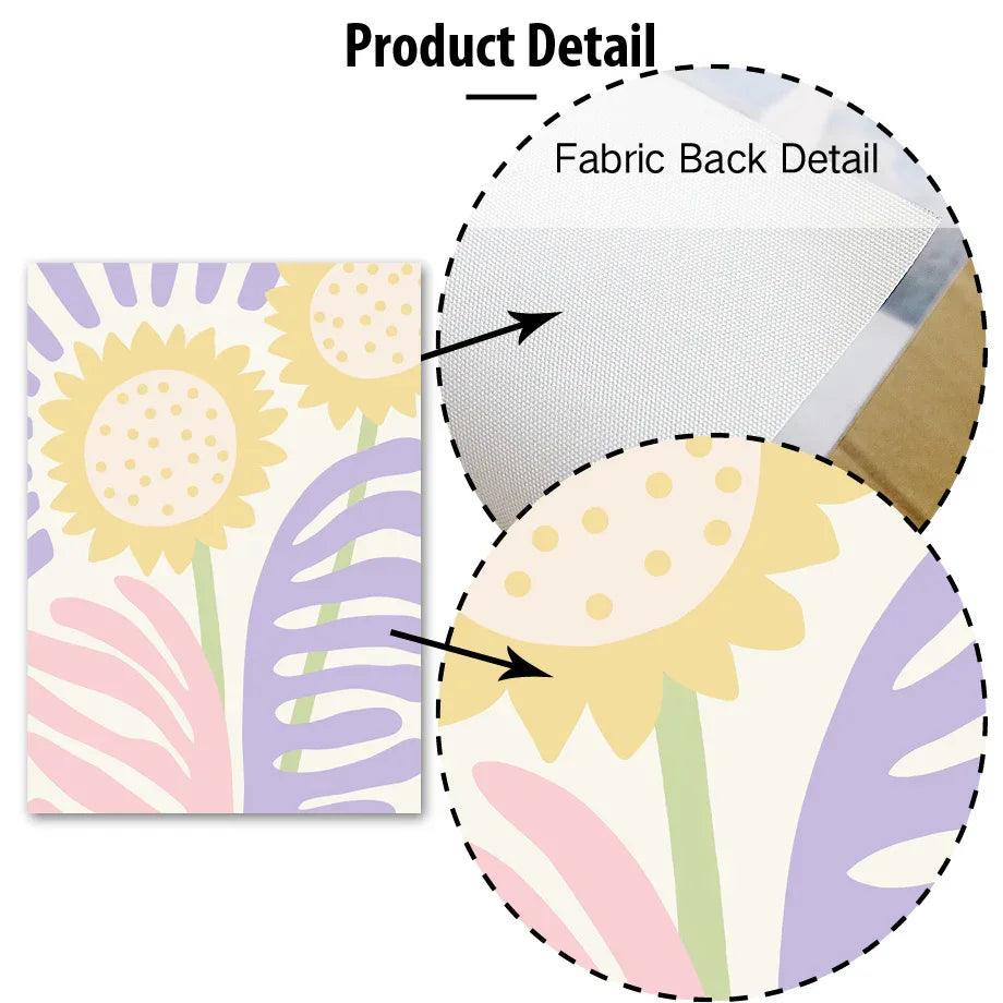 Rainbow Sunflower Wall Art Canvas Painting - Dazzling Beauty Solution