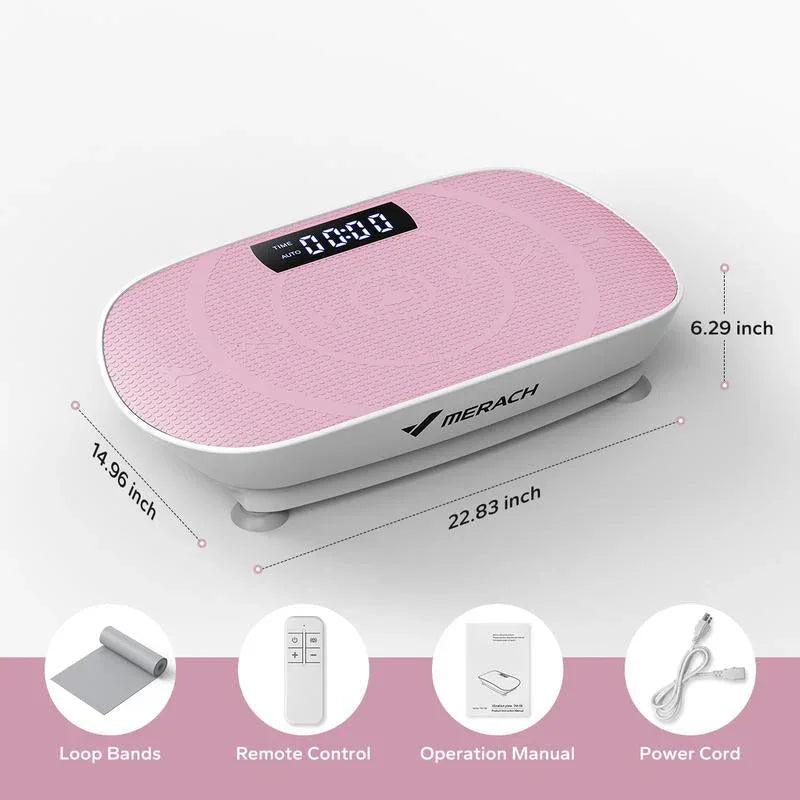 Vibration Plate Exercise Machine - Bluetooth Music & 400LBS Capacity Vibration Plate for Lymphatic Drainage Success - Dazzling Beauty Solution