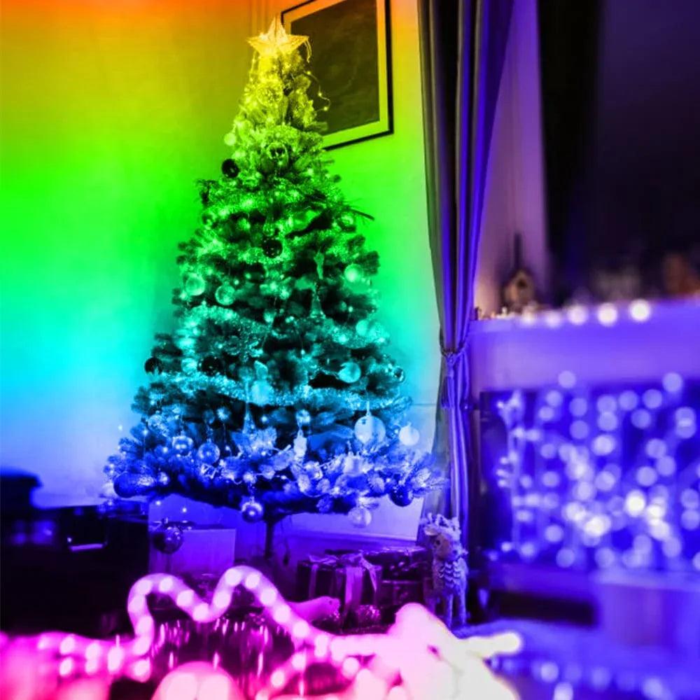 13.2ft Battery-Operated RGB LED Strip Lights with Remote & App Control - Dazzling Beauty Solution