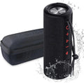 X21 Portable Outdoor Wireless Bluetooth Speaker Waterproof with FM Radio, Micro SD Card Slot, AUX for Shower - Hard Travel Case Included - Dazzling Beauty Solution