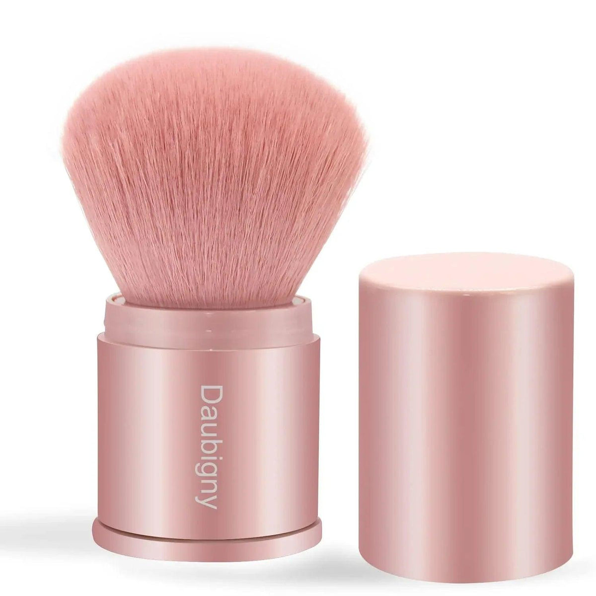 Retractable Kabuki Makeup Brush, Powder Brushes Foundation Travel Foundation Brush for Blush Bronzer & Powder (Pink) - Dazzling Beauty Solution