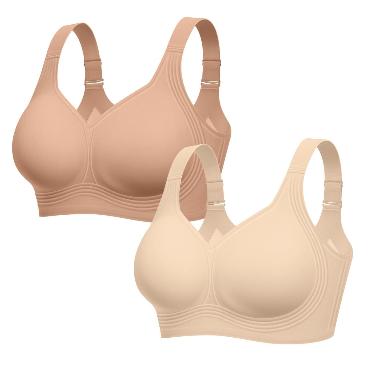 LetsJoli Jelly Bras for Women No Underwire Plus Size Push Up Supportive