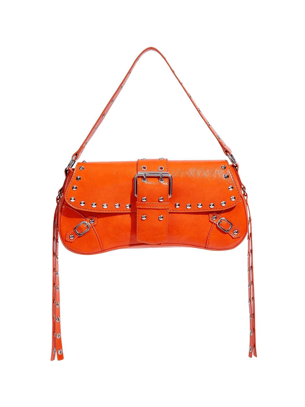 Verdusa Women's Y2K Studded Punk Shoulder Bag | Goth Faux Leather Purse | 15 Colors