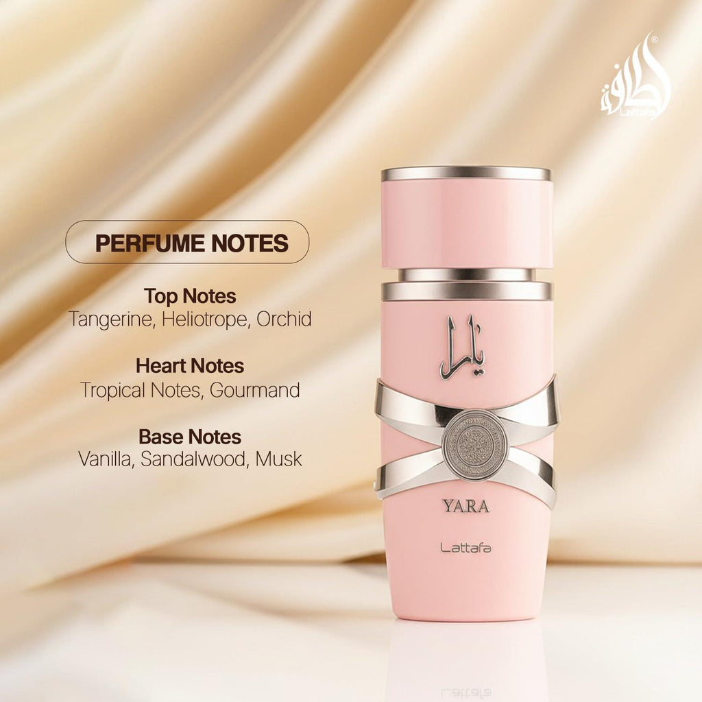 Lattafa Yara Eau de Parfum | 3.4 oz / 100ml | Vanilla Gourmand Floral | Women's Fragrance