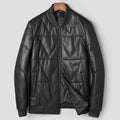 Men’s Premium Down Leather Jacket – Sheepskin & Fleece-Lined - Dazzling Beauty Solution