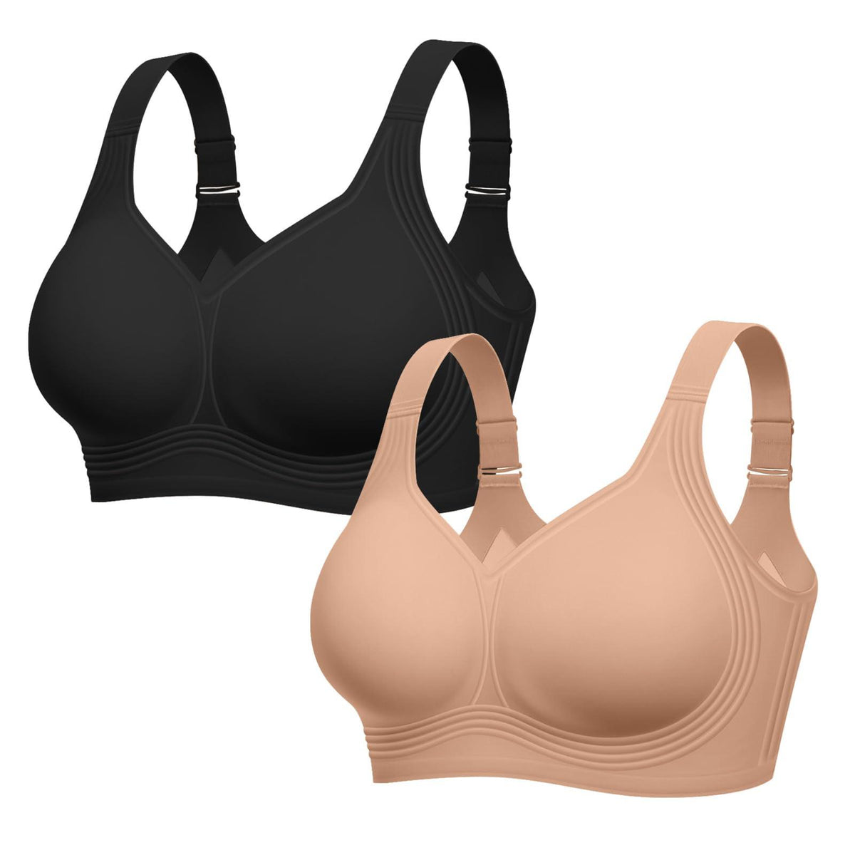 LetsJoli Jelly Bras for Women No Underwire Plus Size Push Up Supportive